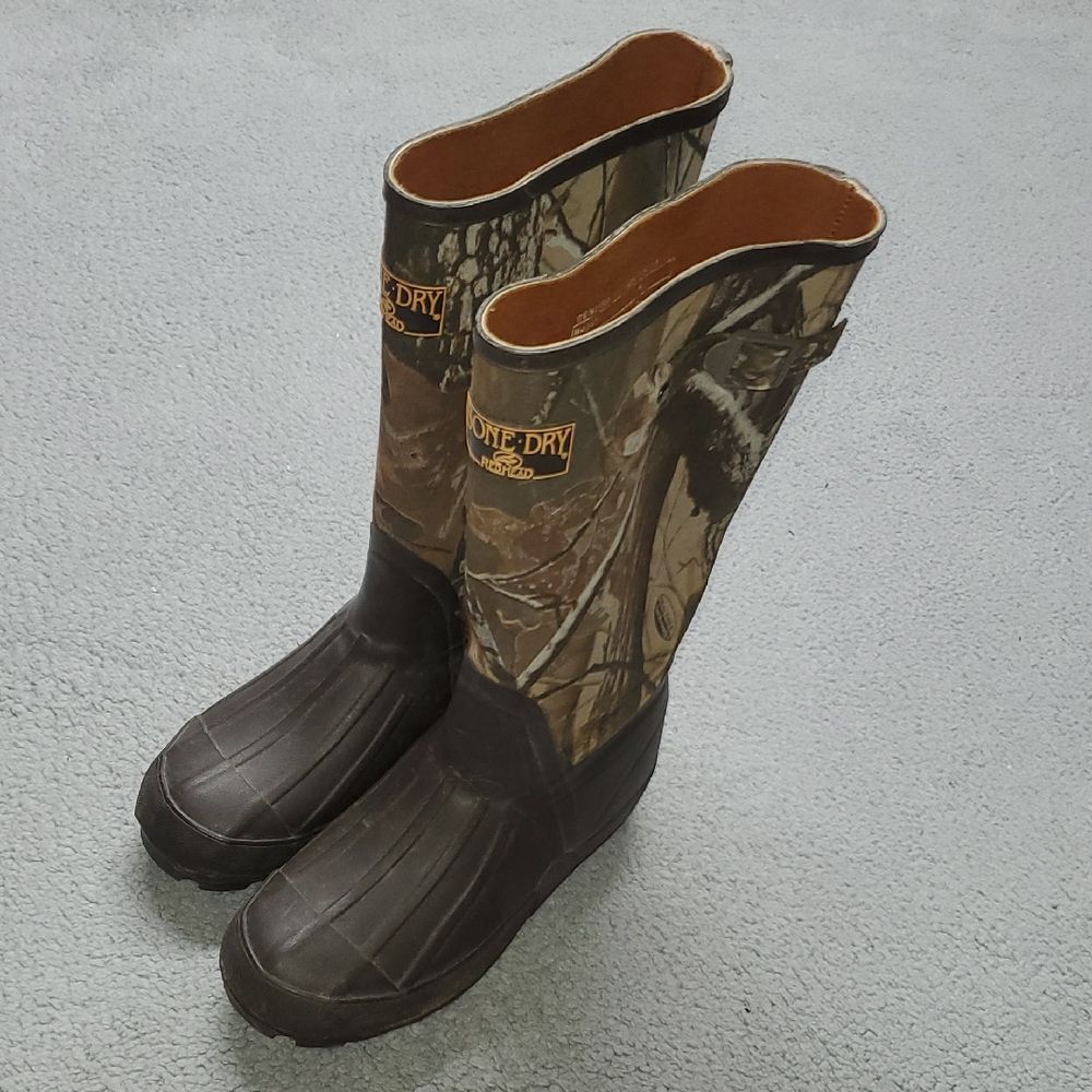 Red Head Bone Dry Camo Waterproof Boots Womens Size 7 Boys 5